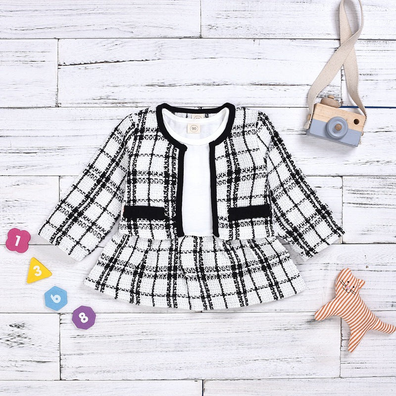Long-sleeved Two-piece Children Suit