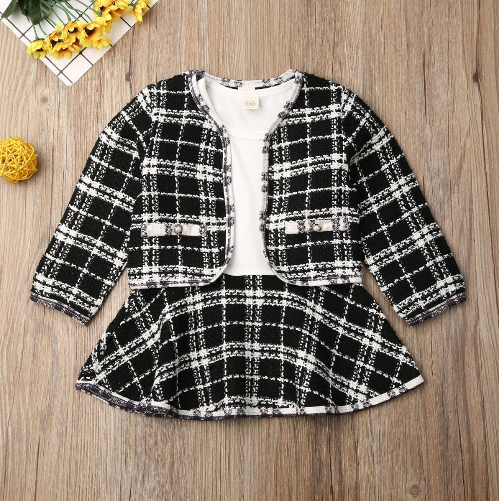 Long-sleeved Two-piece Children Suit