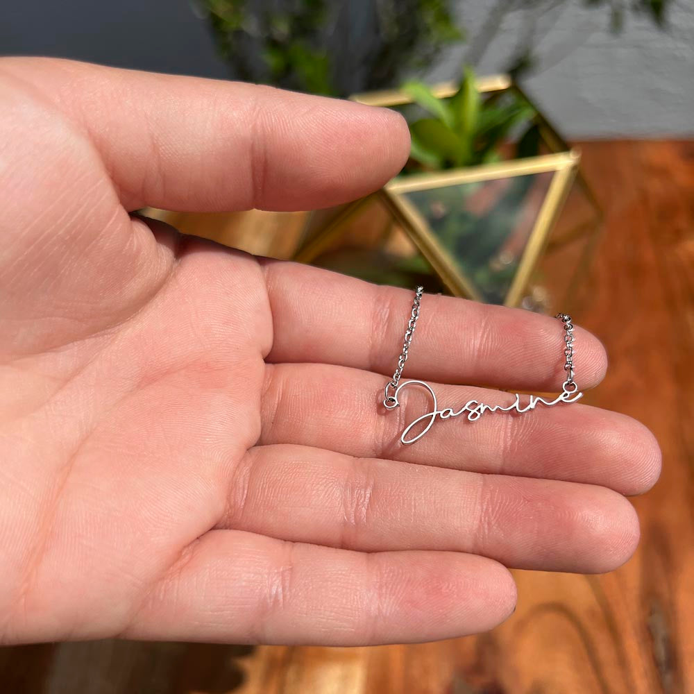Signature Name Necklace for Girls