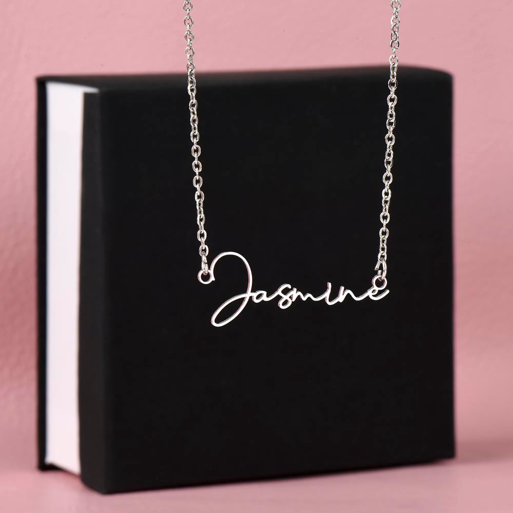 Signature Name Necklace for Girls