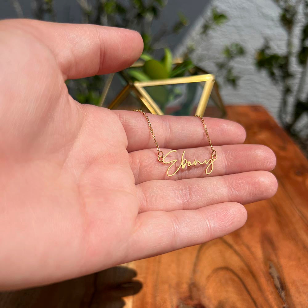 Signature Name Necklace for Girls